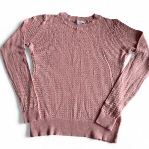 H&M Dusty Rose Crew Neck Sweater XS
